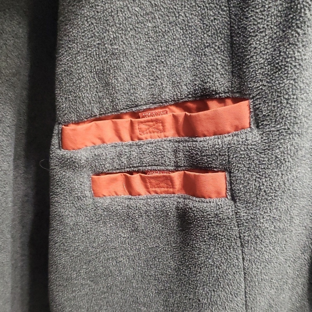 Lands' End Insulated Bomber Jacket Men XL Rust Orange Outdoor Work Trail Winter - Picture 10 of 12